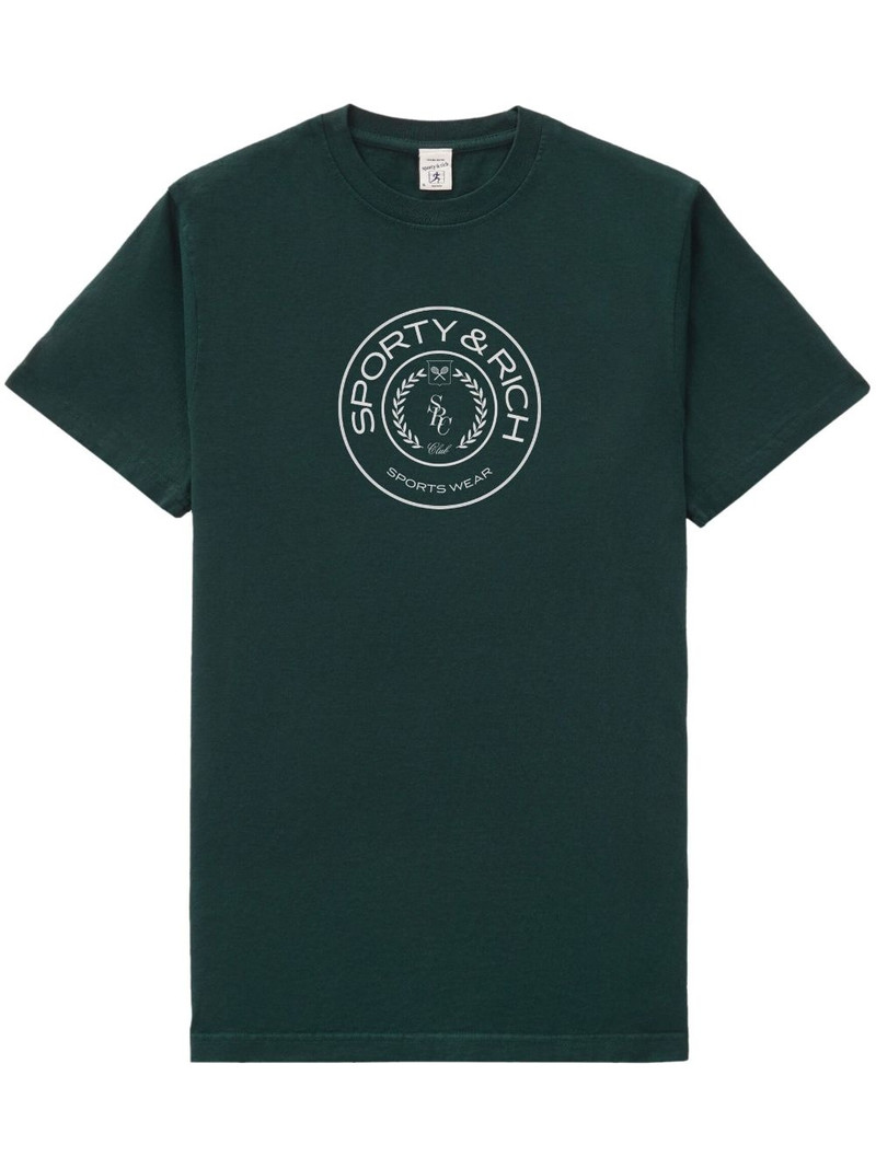 logo-print cotton T-shirt 1
