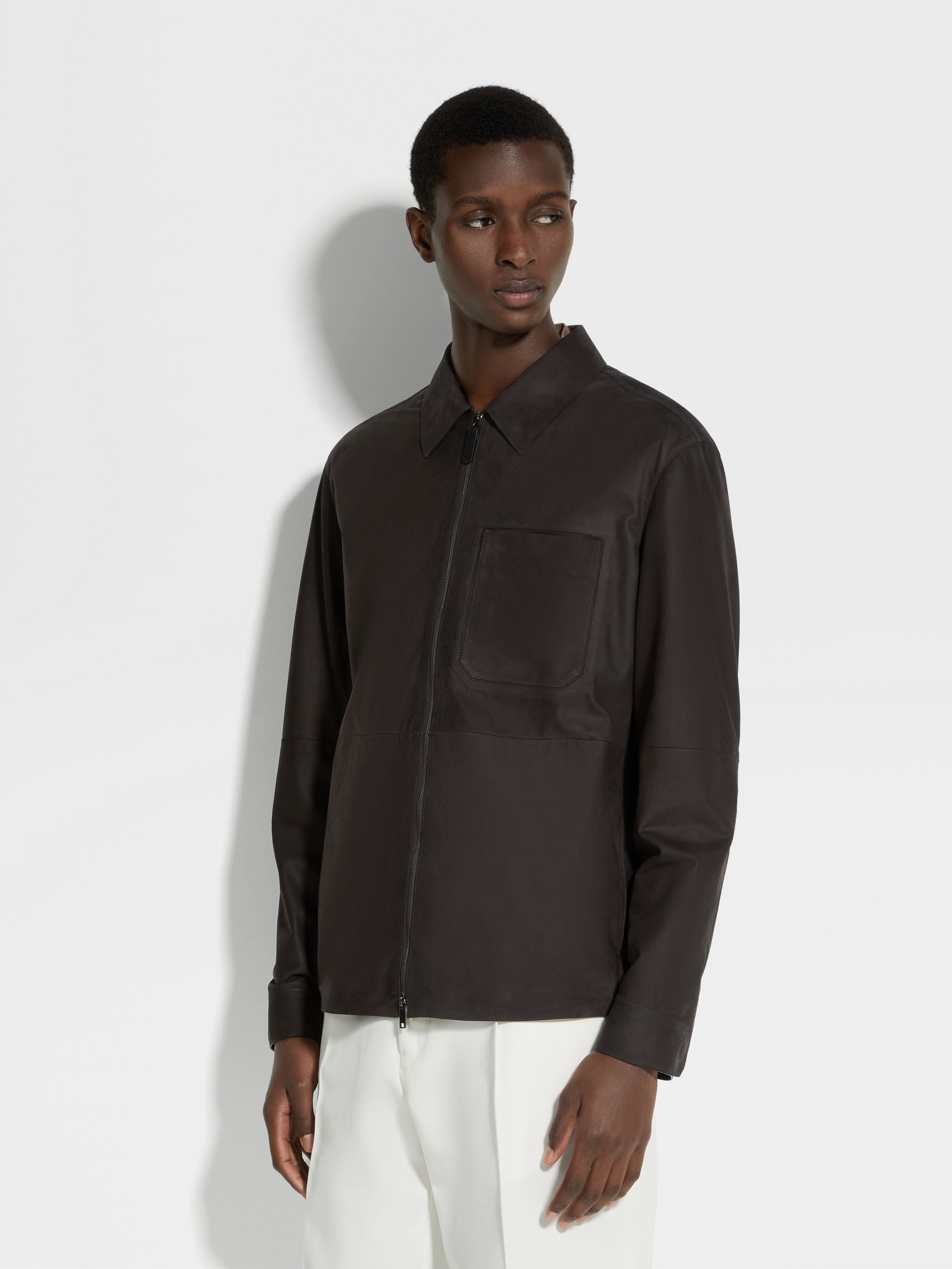 SECONDSKIN NUBUCK OVERSHIRT - 4