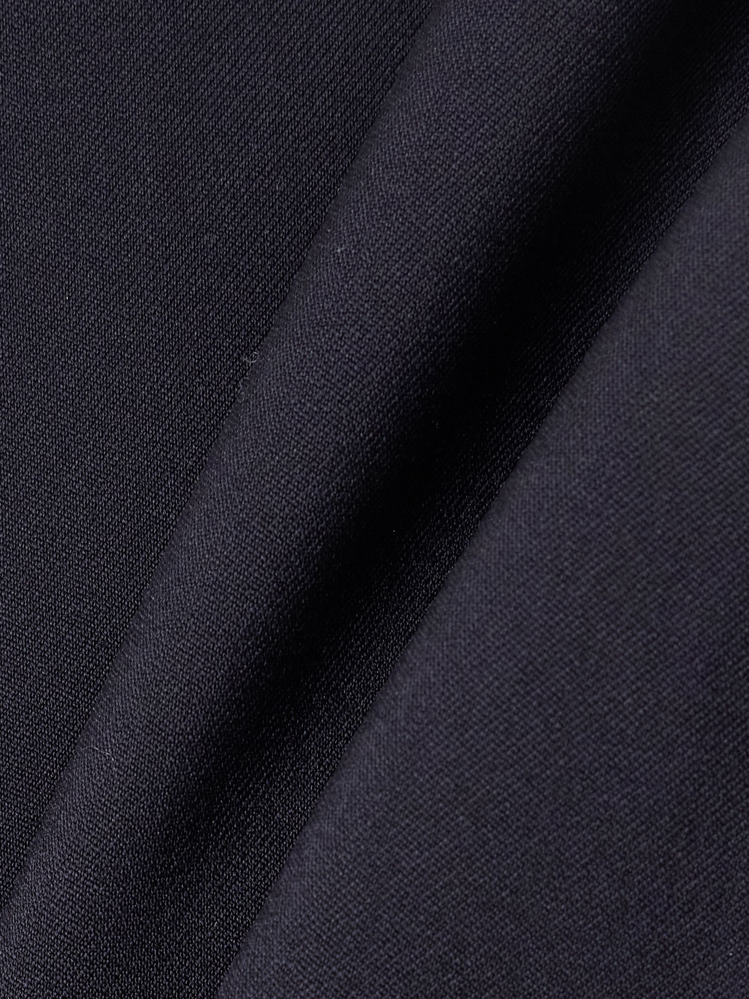 Infinity asymmetric wool-twill mini wrap skirt Navy - 4