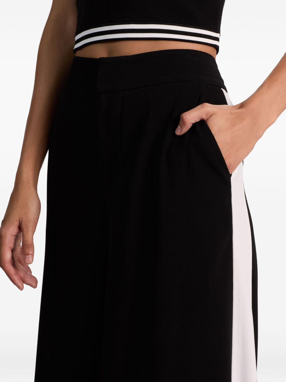 Nessi side-stripe palazzo pants - 5