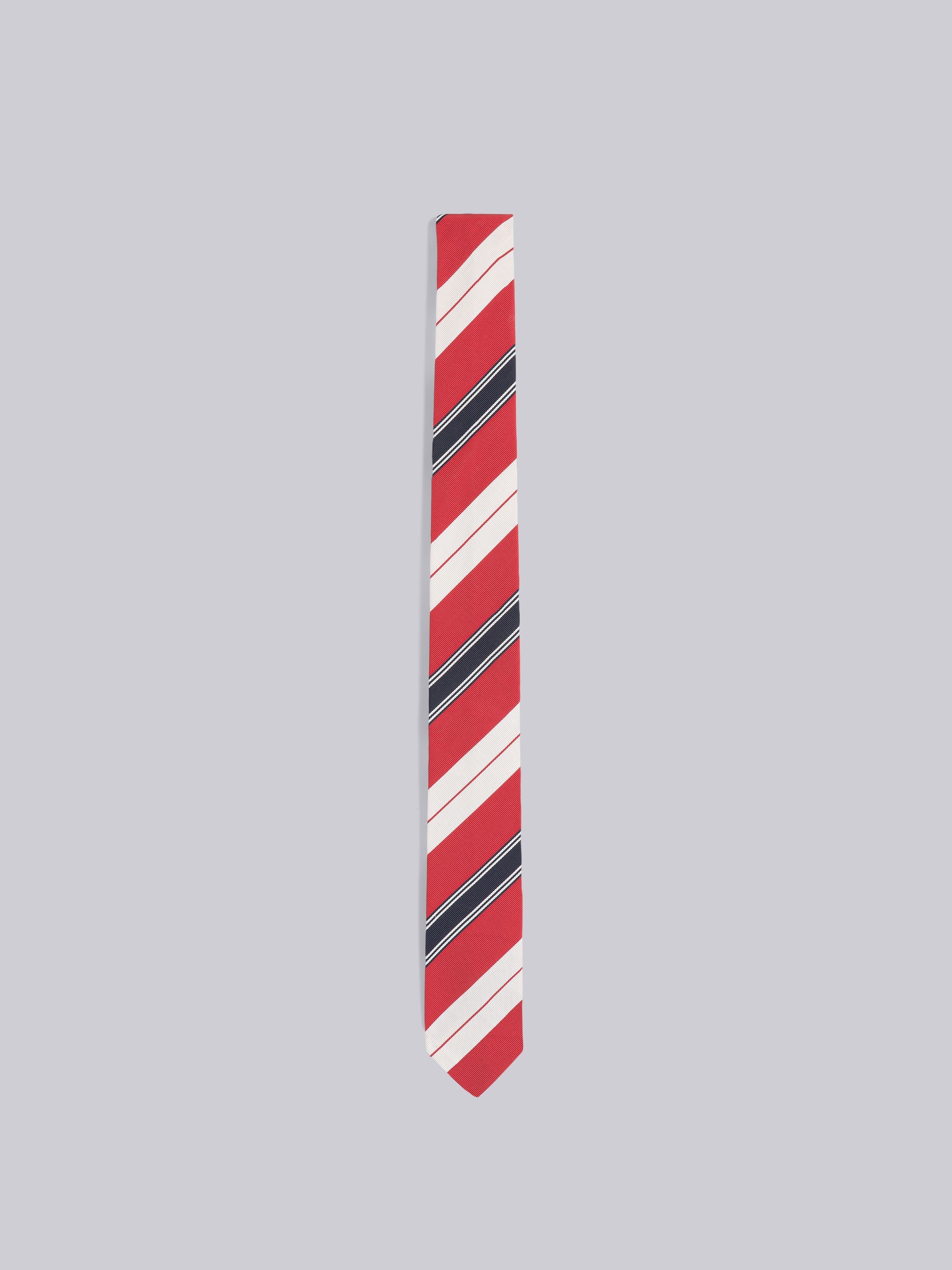 Tartan Stripe Jacquard Classic Tie - 1