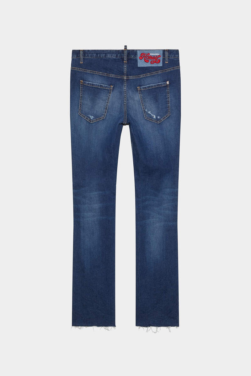 DSQUARED2 CLEAN PROPER WASH MEDIUM WAIST FLARE JEANS outlook