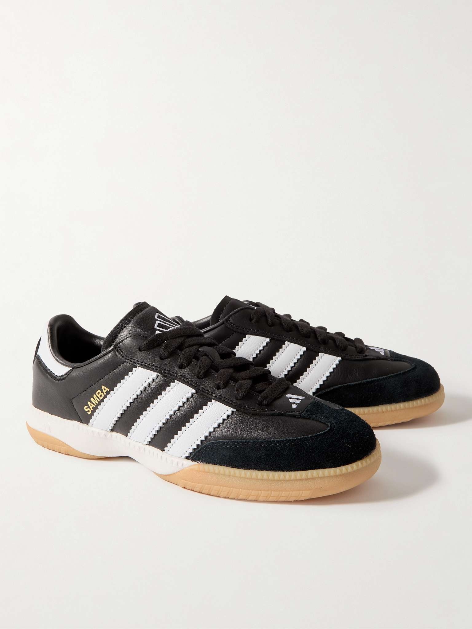 Samba MN Suede-Trimmed Leather Sneakers - 4