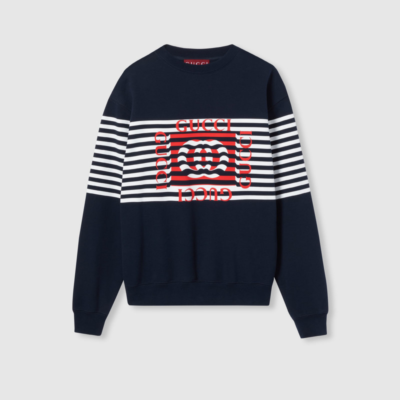 Printed cotton jersey sweatshirt 1