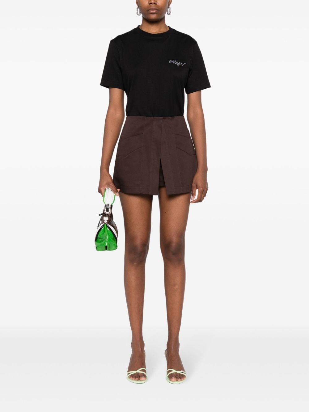 logo-embroidered T-shirt - 2