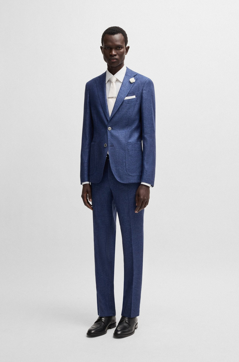 BOSS SLIM-FIT BLAZER IN MICRO-PATTERNED FABRIC outlook