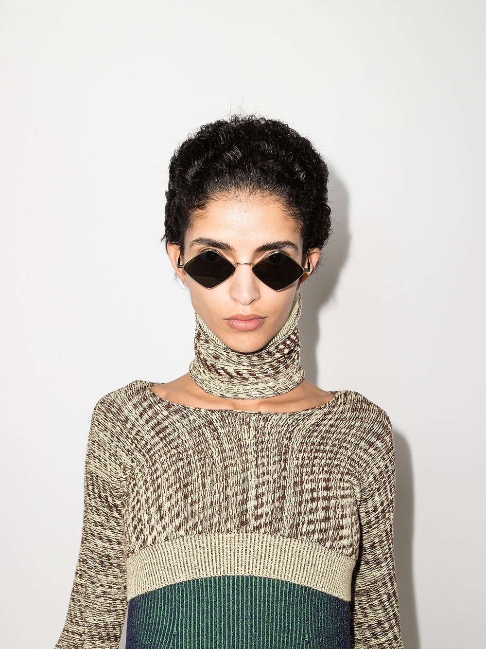Lisa diamond-frame sunglasses - 6