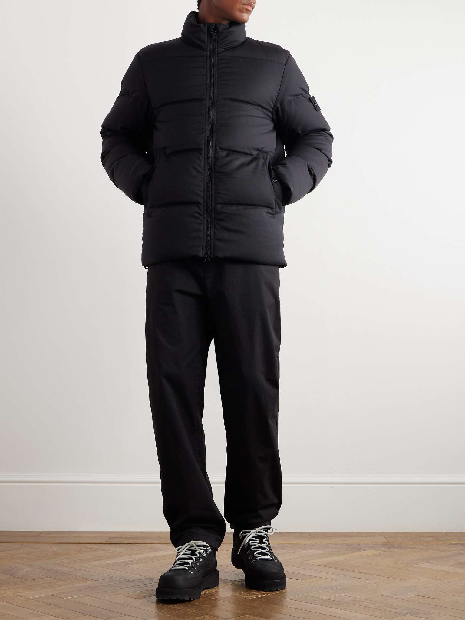 Ghost Logo-Appliquéd Quilted Wool-Twill Down Jacket - 2