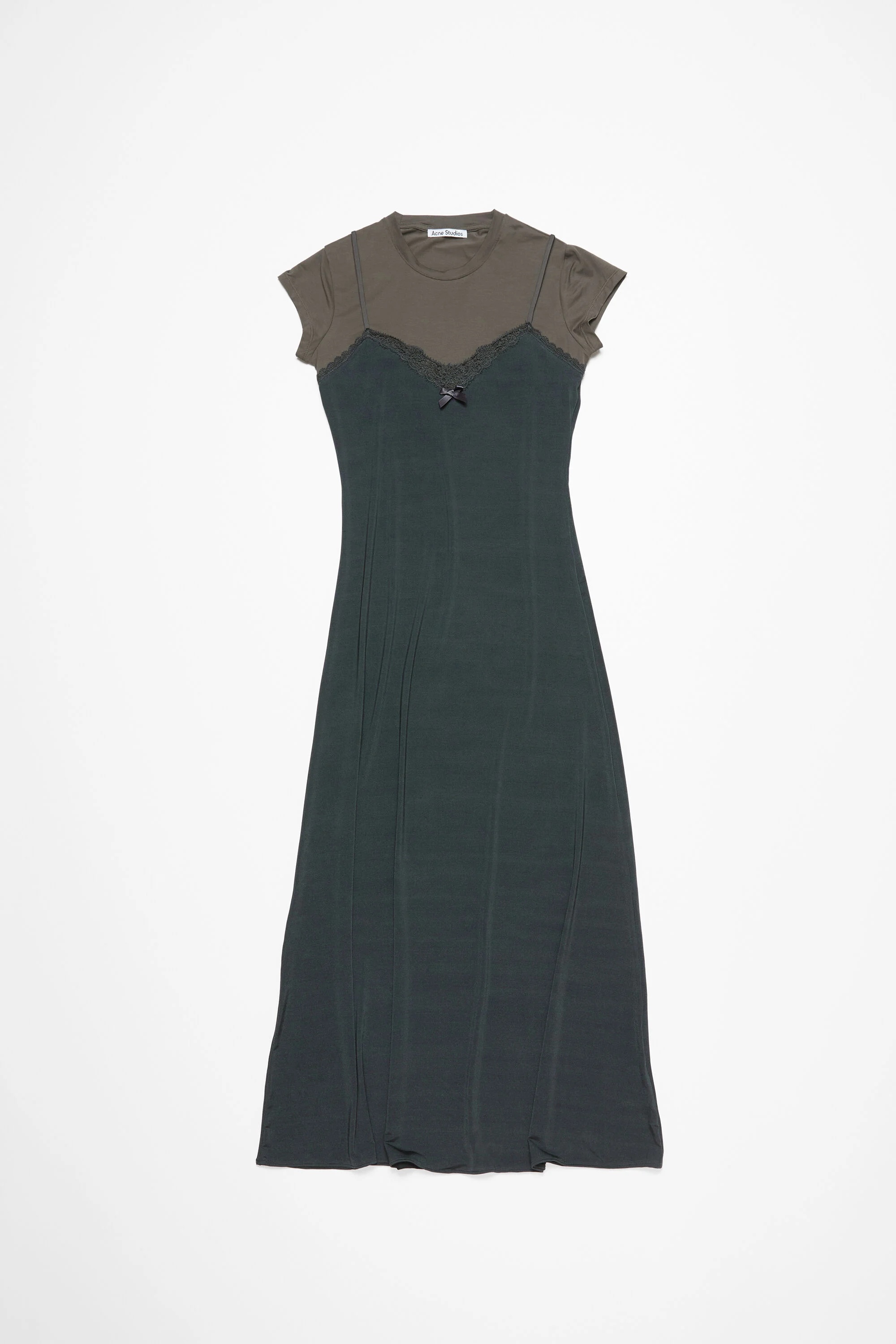 Layered jersey dress - Grey/anthracite - 6