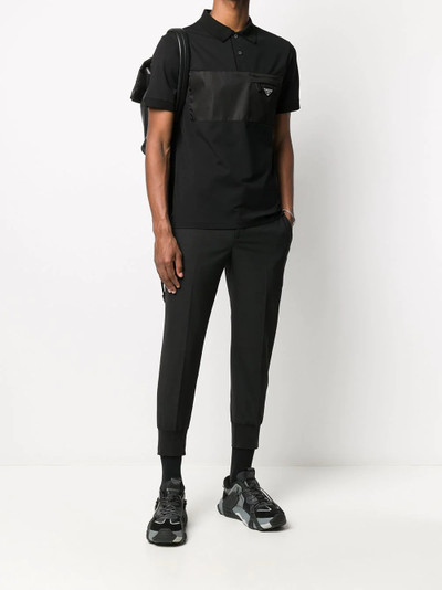 Neil Barrett elasticated-ankle tapered trousers outlook