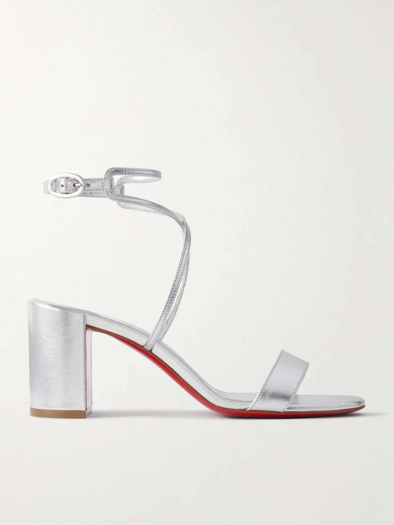 Choca Girl 70 metallic leather sandals - 1