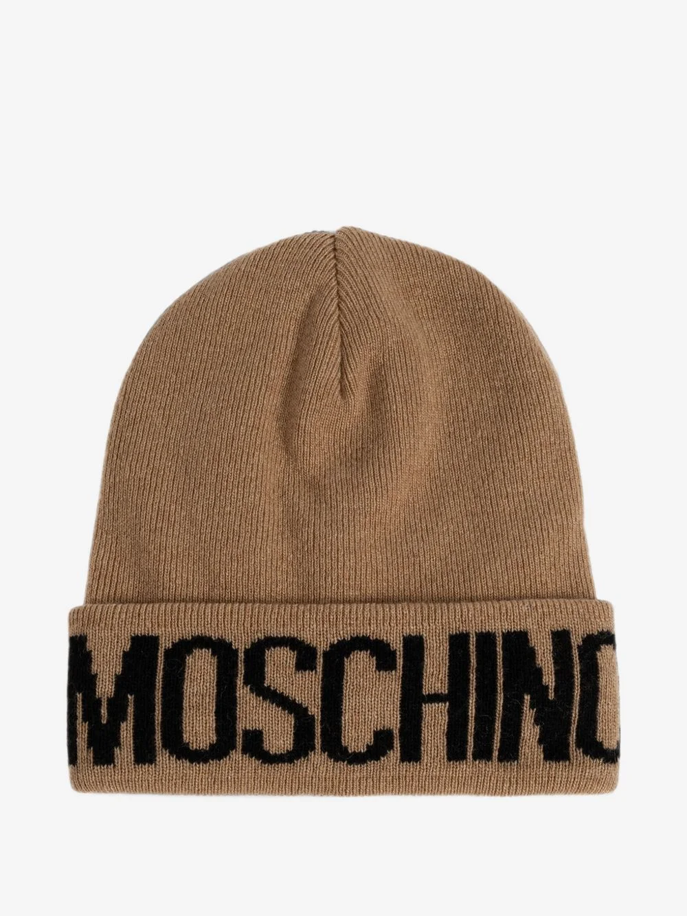 logo-intarsia beanie hat - 1