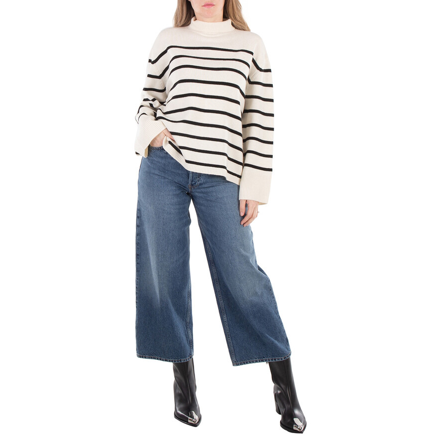 Anine Bing Ladies Washed Blue Rick Jeans - 2