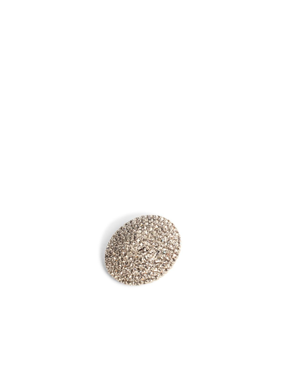 Self Portrait 'Round Crys' Silver-Plated Brass Earrings Women - 3