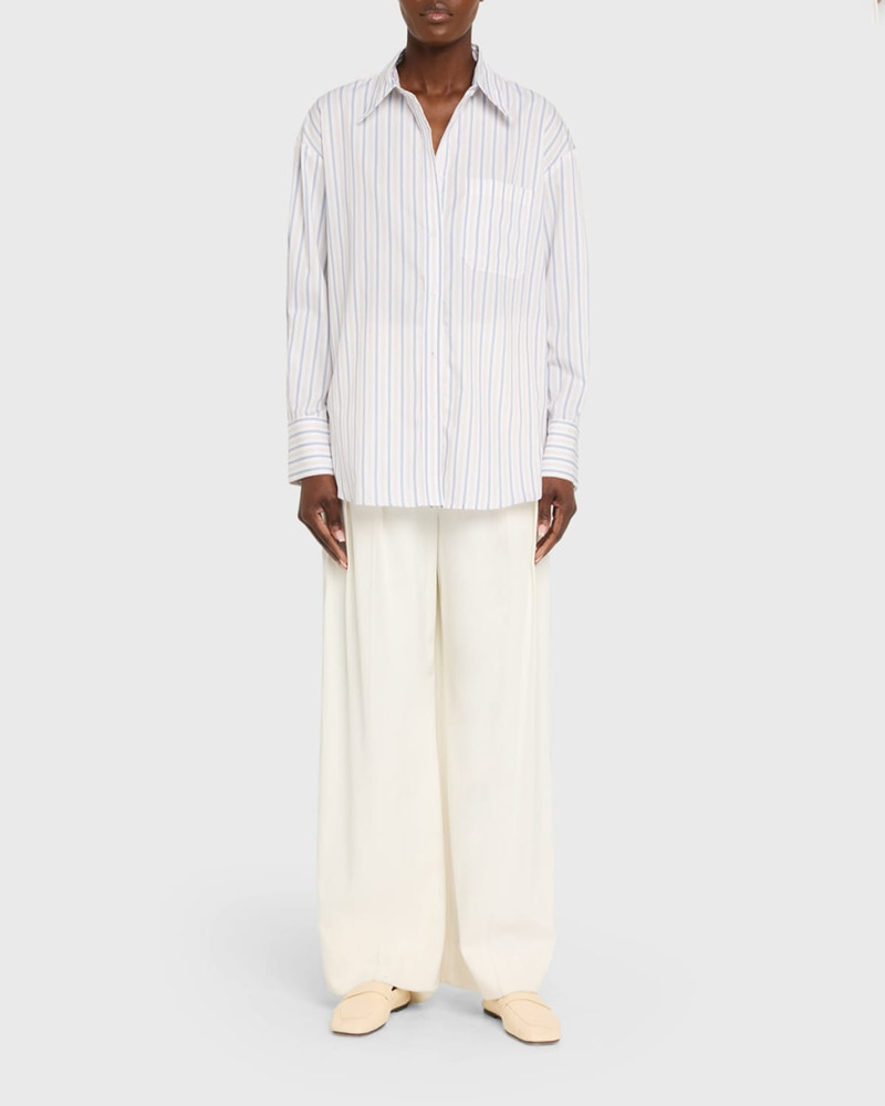 TWP Big Joe Shirt in Hairline Stripe outlook