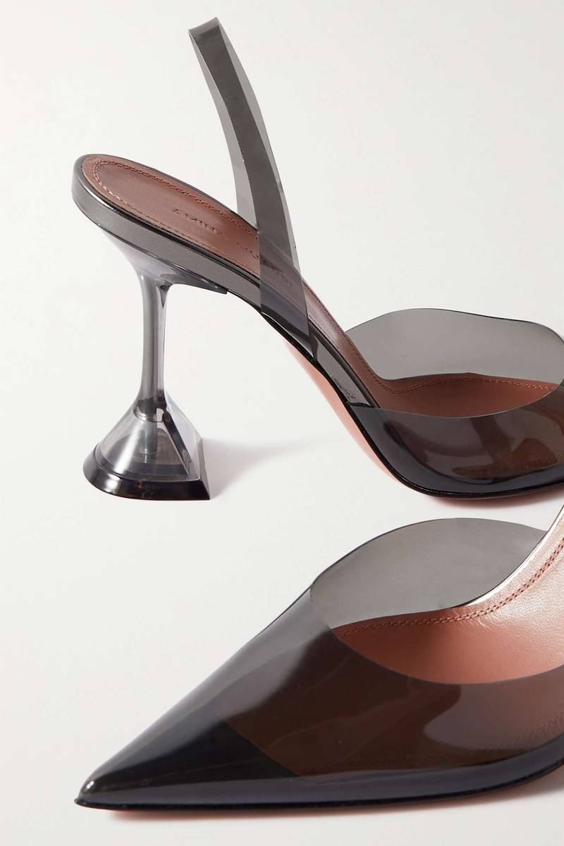 Holli Glass PVC slingback pumps 4