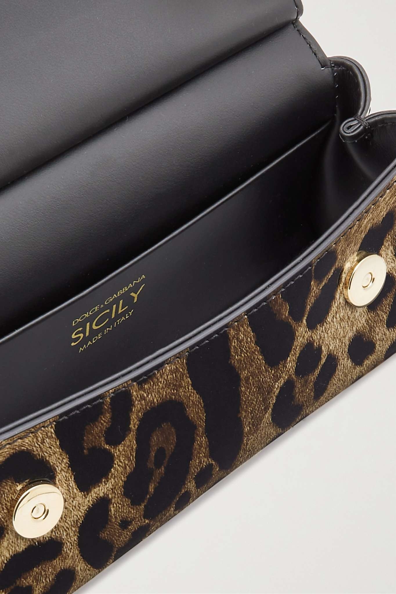 Sicily small leopard-print patent-leather tote - 5