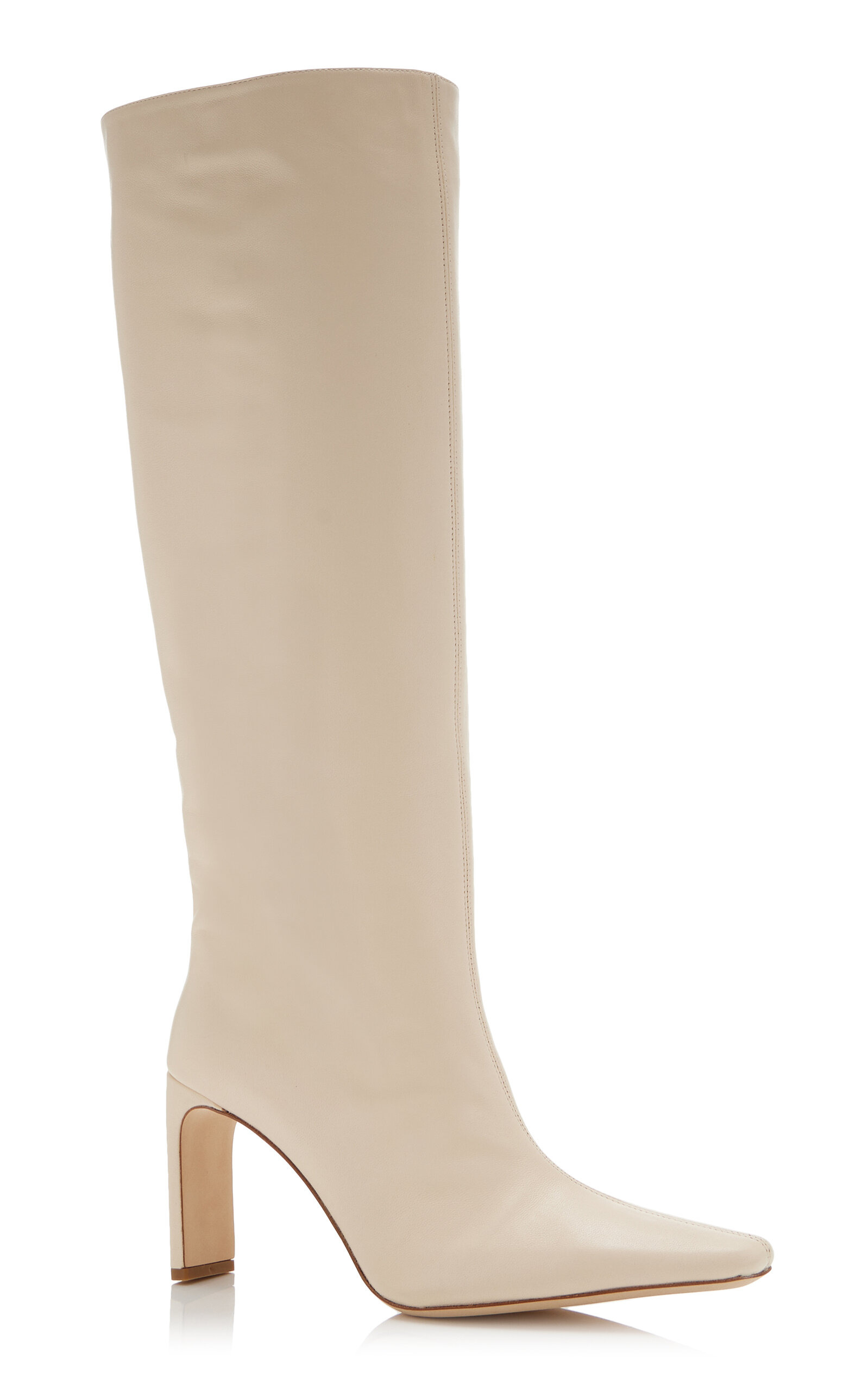 Wally Leather Knee Boots white - 4