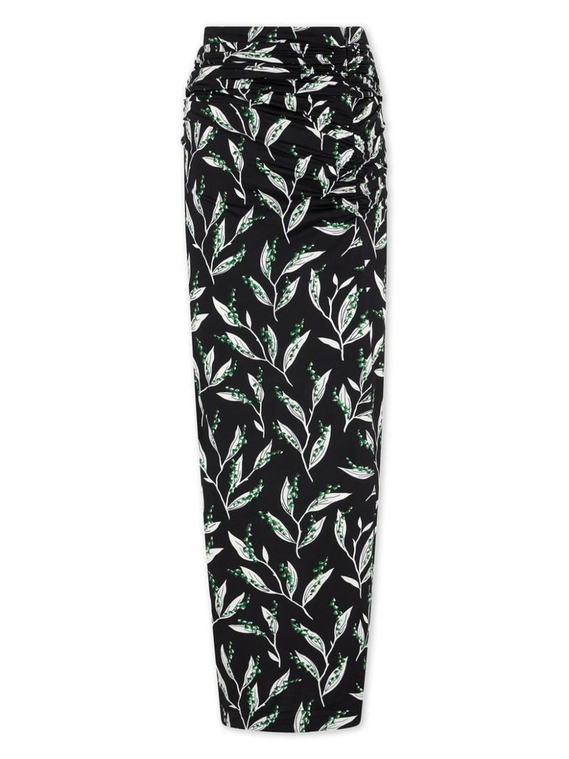 graphic-print high-waist maxi skirt 5