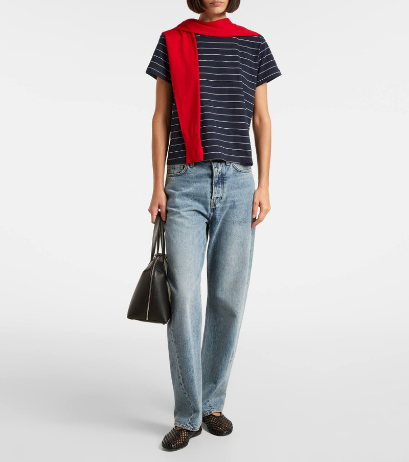 LESET Margo striped cotton jersey T-shirt outlook