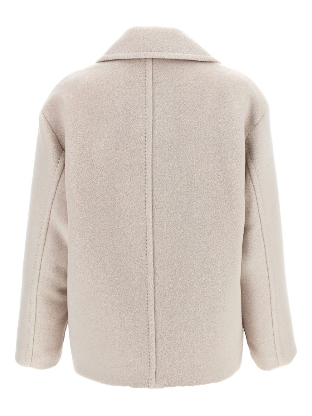 alpaca-virgin wool blend double-breasted coat - 2