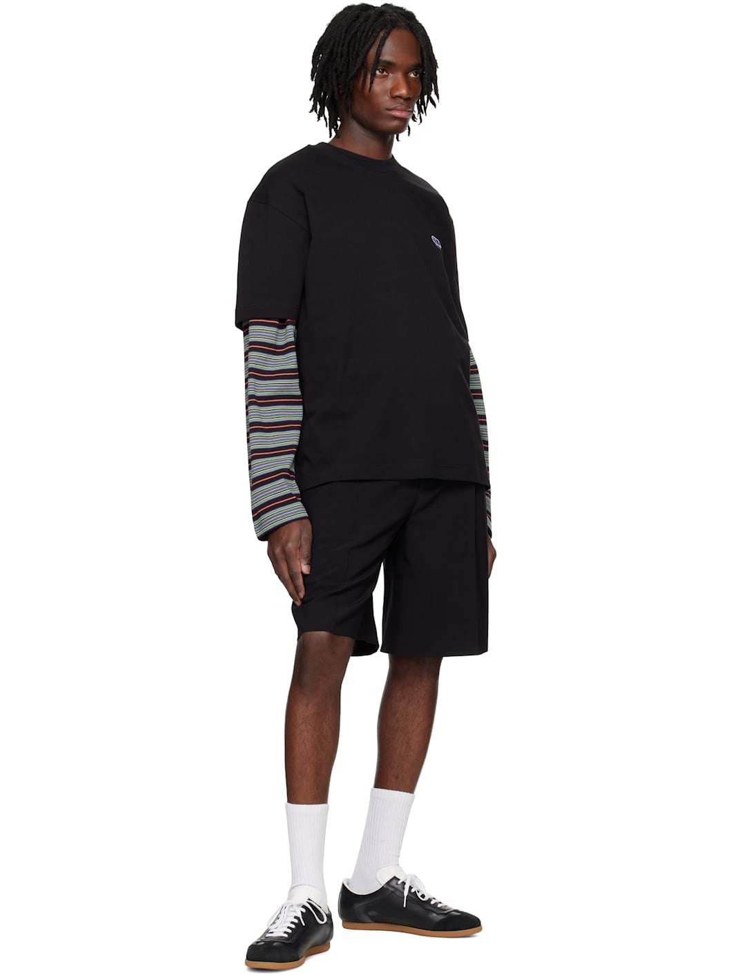 Black Embroidered Logo T-shirt - 5