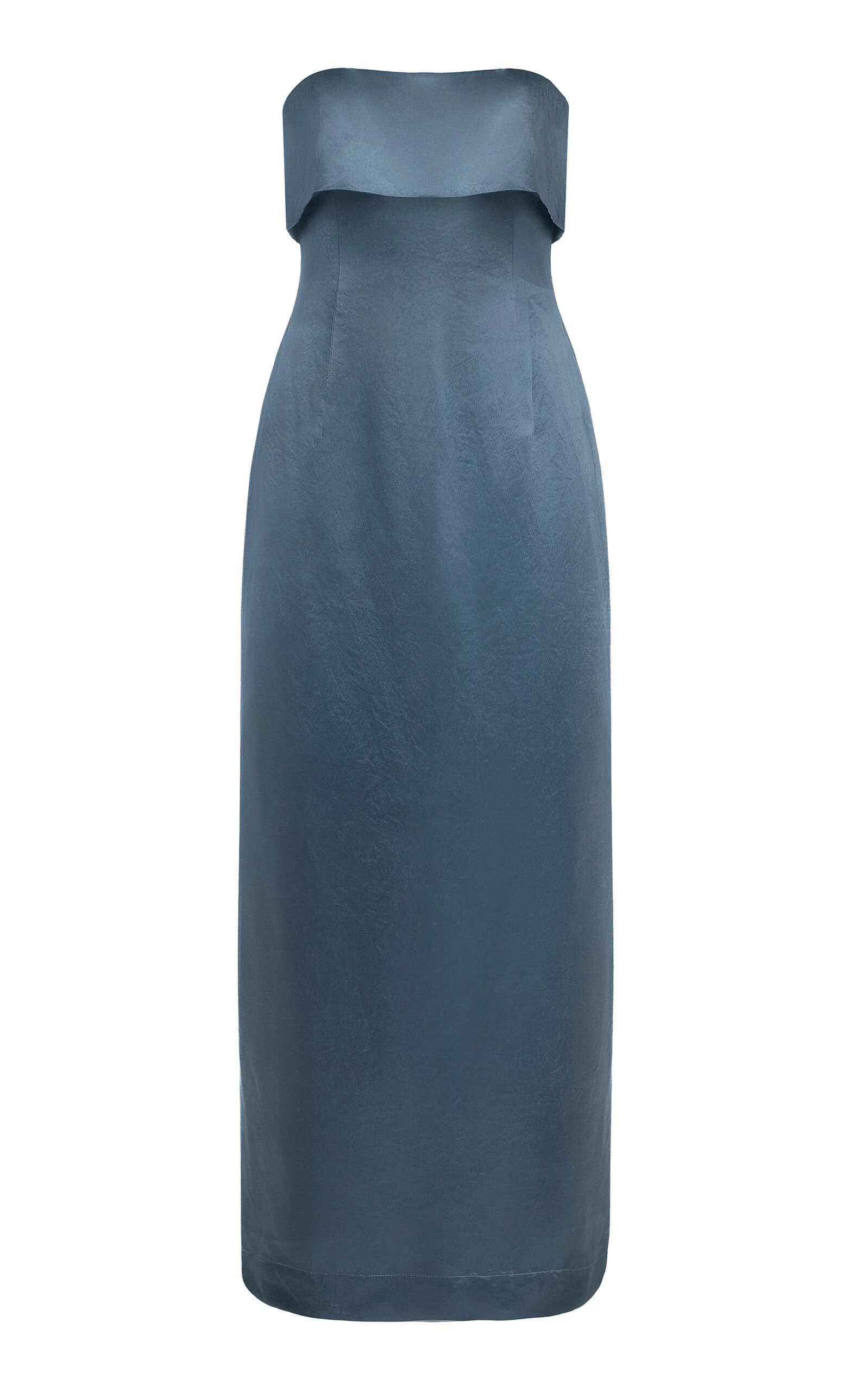 Kobe Strapless Satin Maxi Dress blue - 1