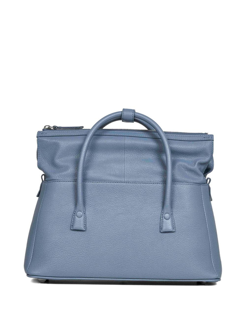 grained-leather tote bag 3