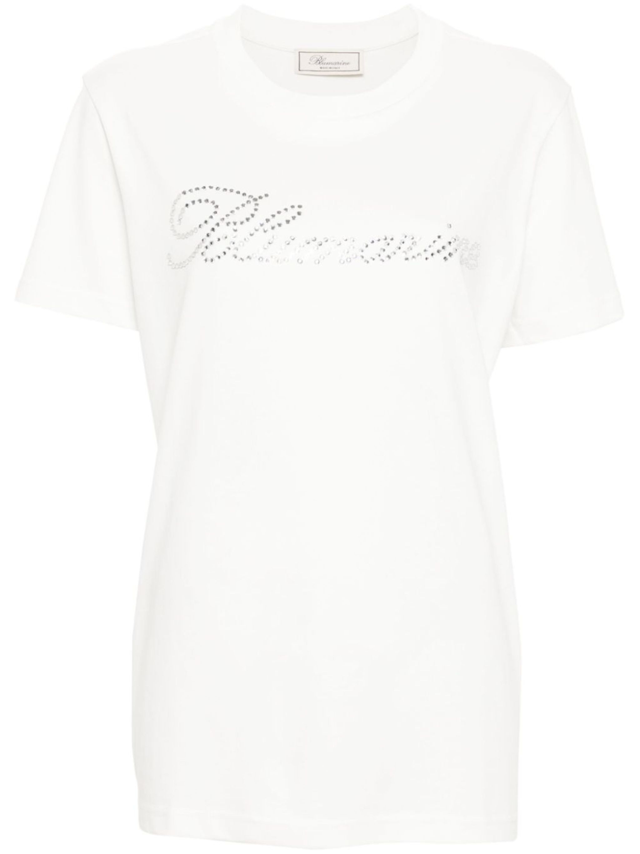 rhinestone-logo T-shirt - 1