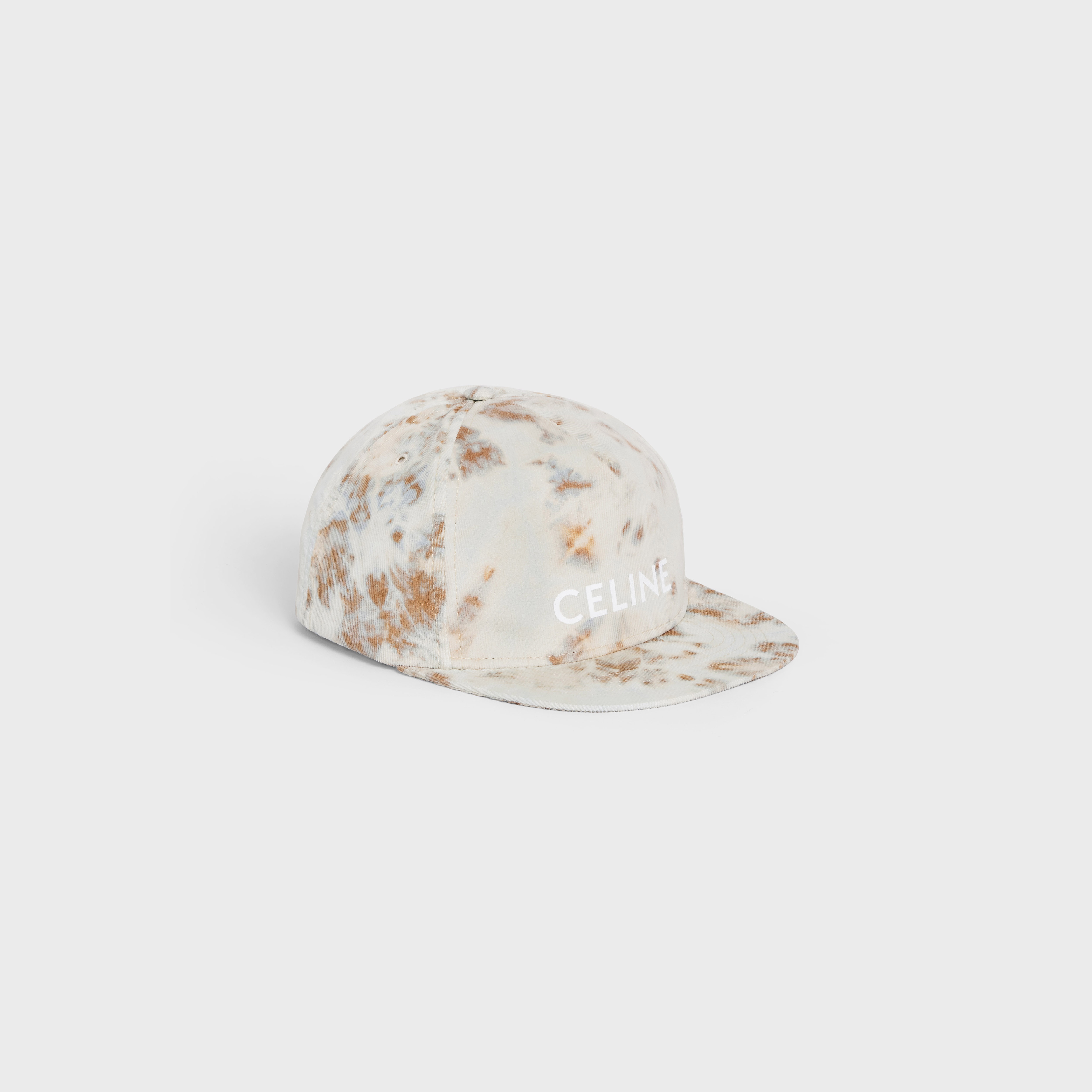 TIE-DYE CELINE SNAPBACK CAP IN VELVET - 1