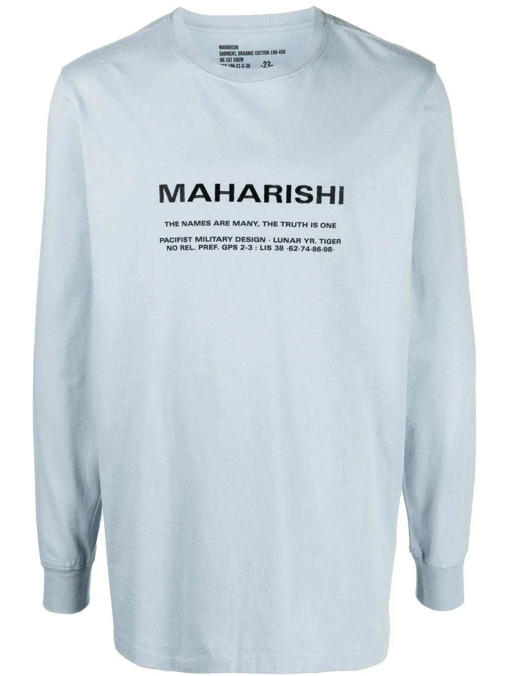 logo-print long-sleeve T-shirt - 1