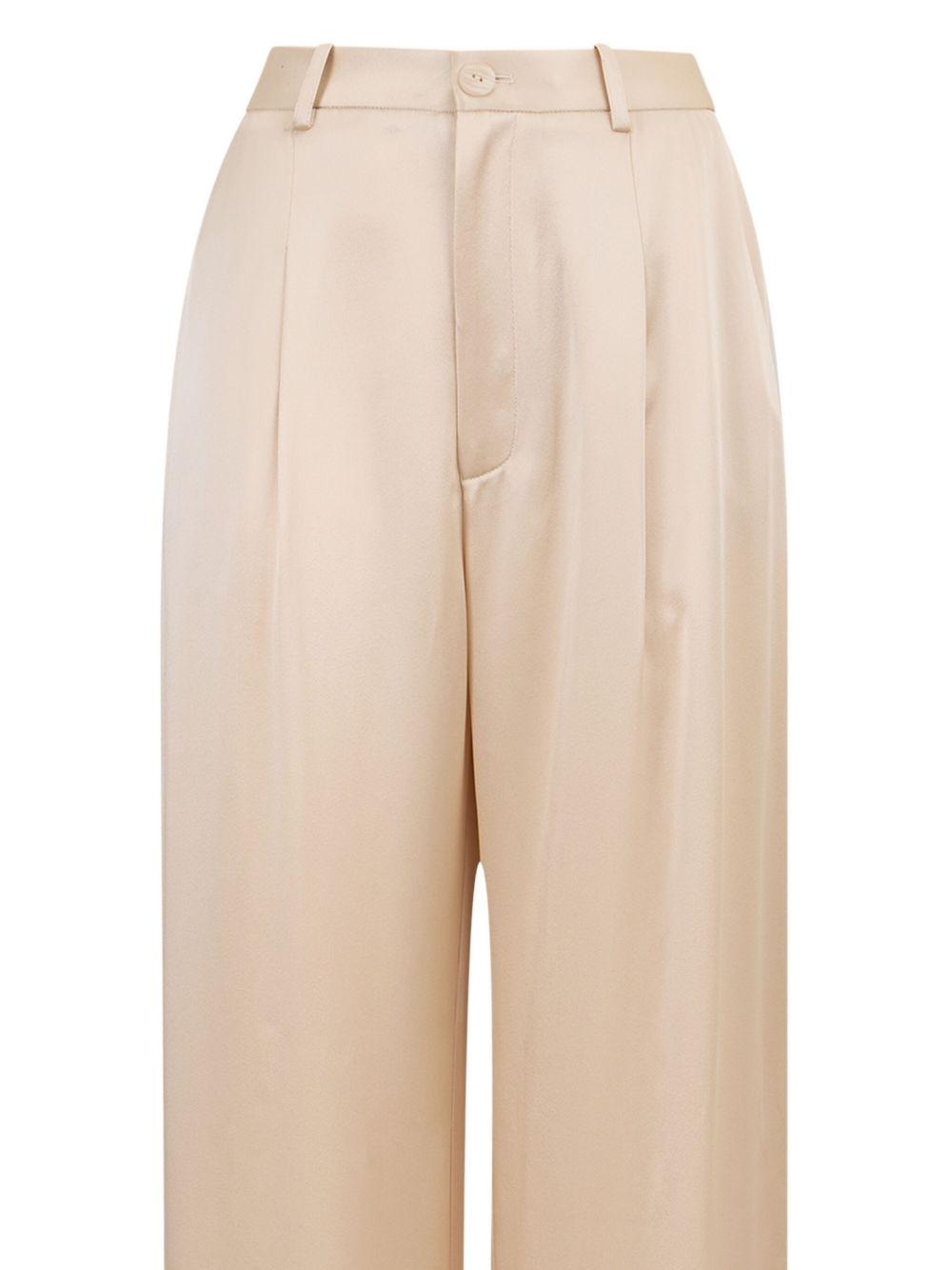 pleated straight trousers - 4