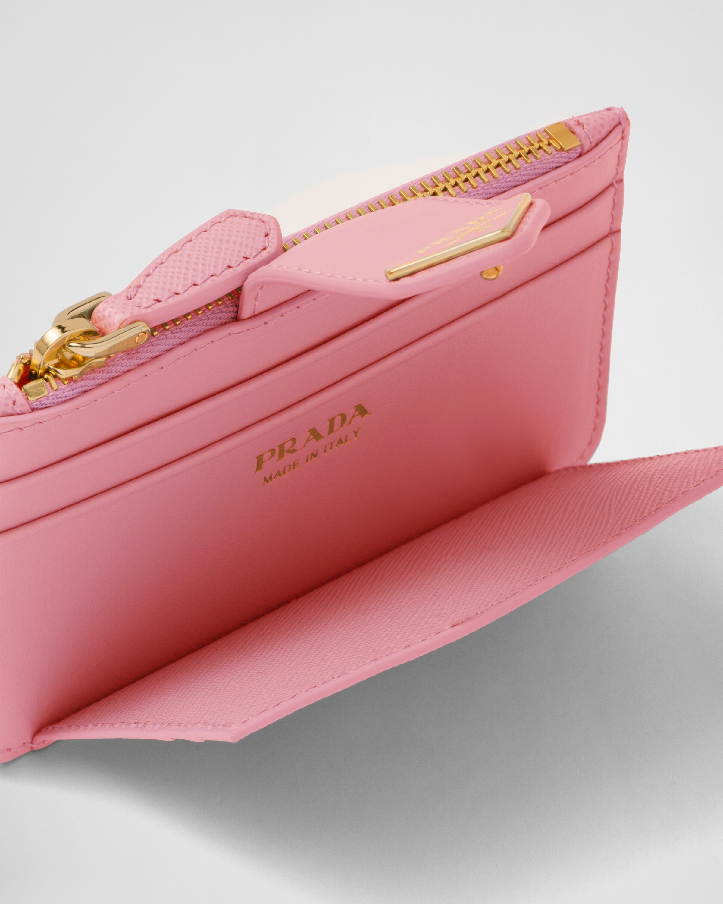Saffiano and smooth leather card holder - 3