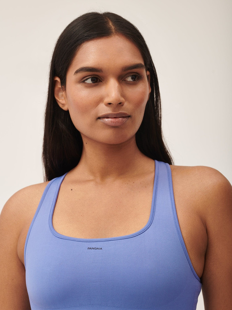 Women's Plant-Stretch Compressive Sports Bra - Iris Purple 4