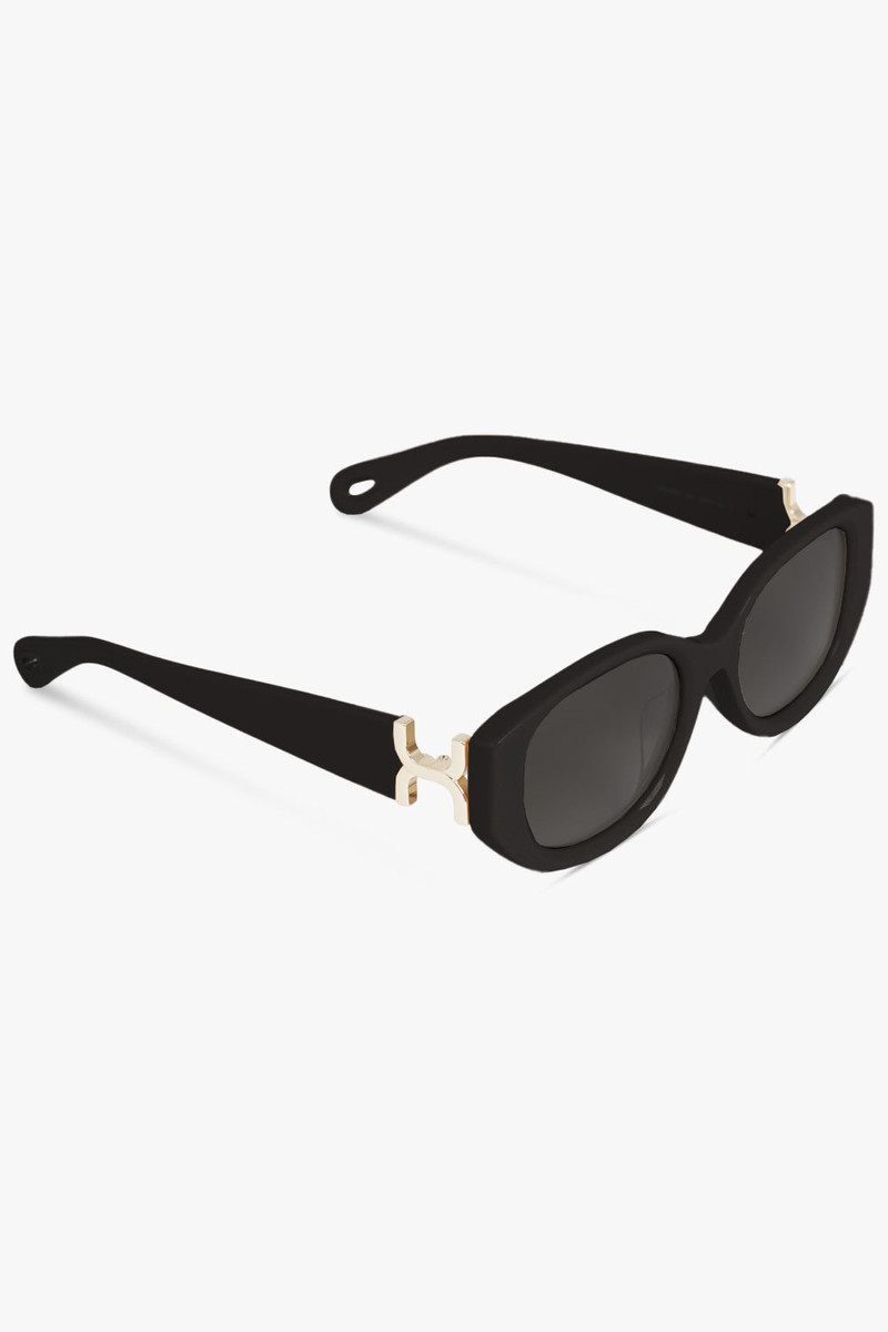 Chloé CH0237SK ROUNDED SUNGLASSES | BLACK outlook