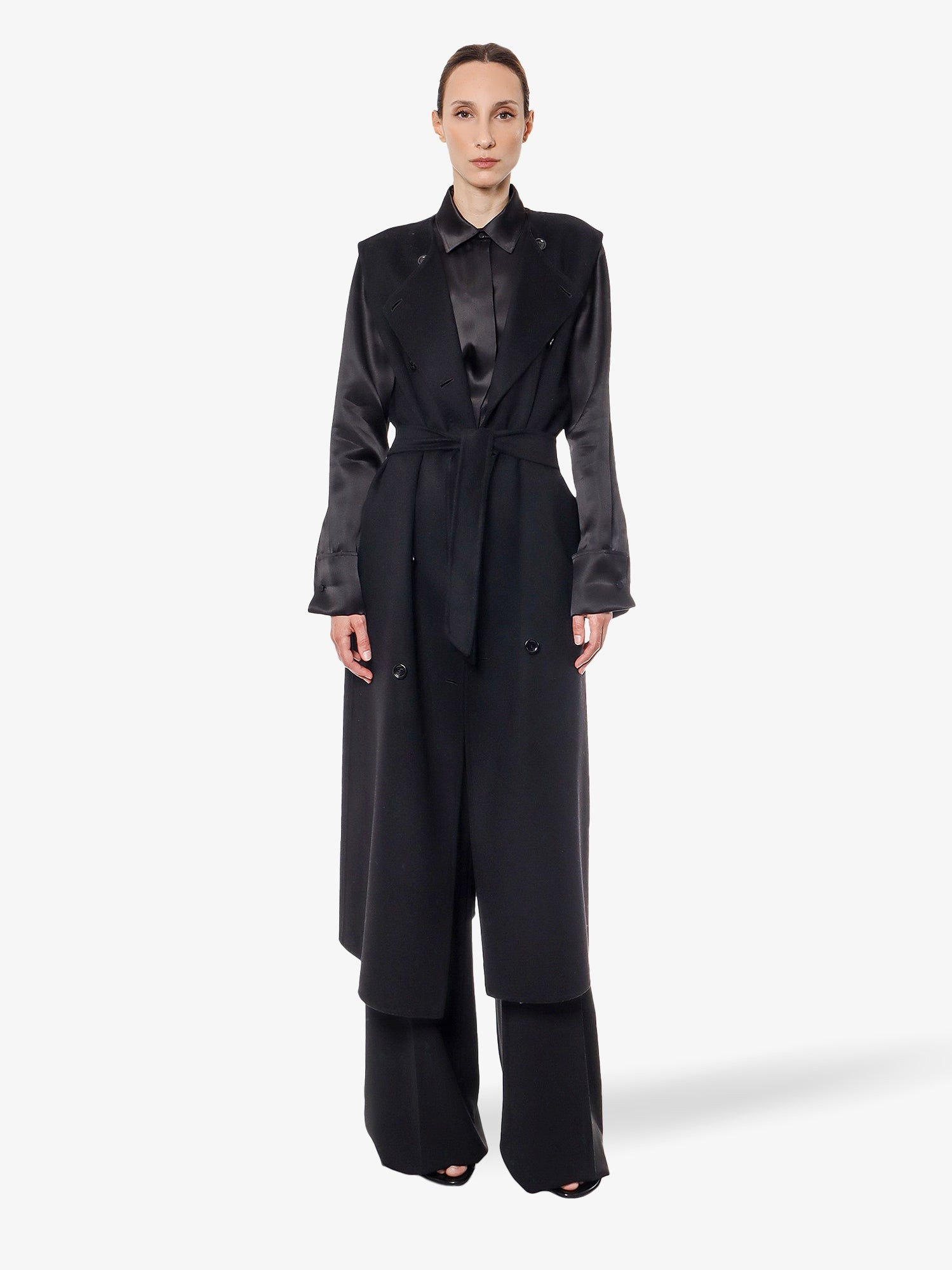 Sleeveless Wool And Cashmere Coat - 2