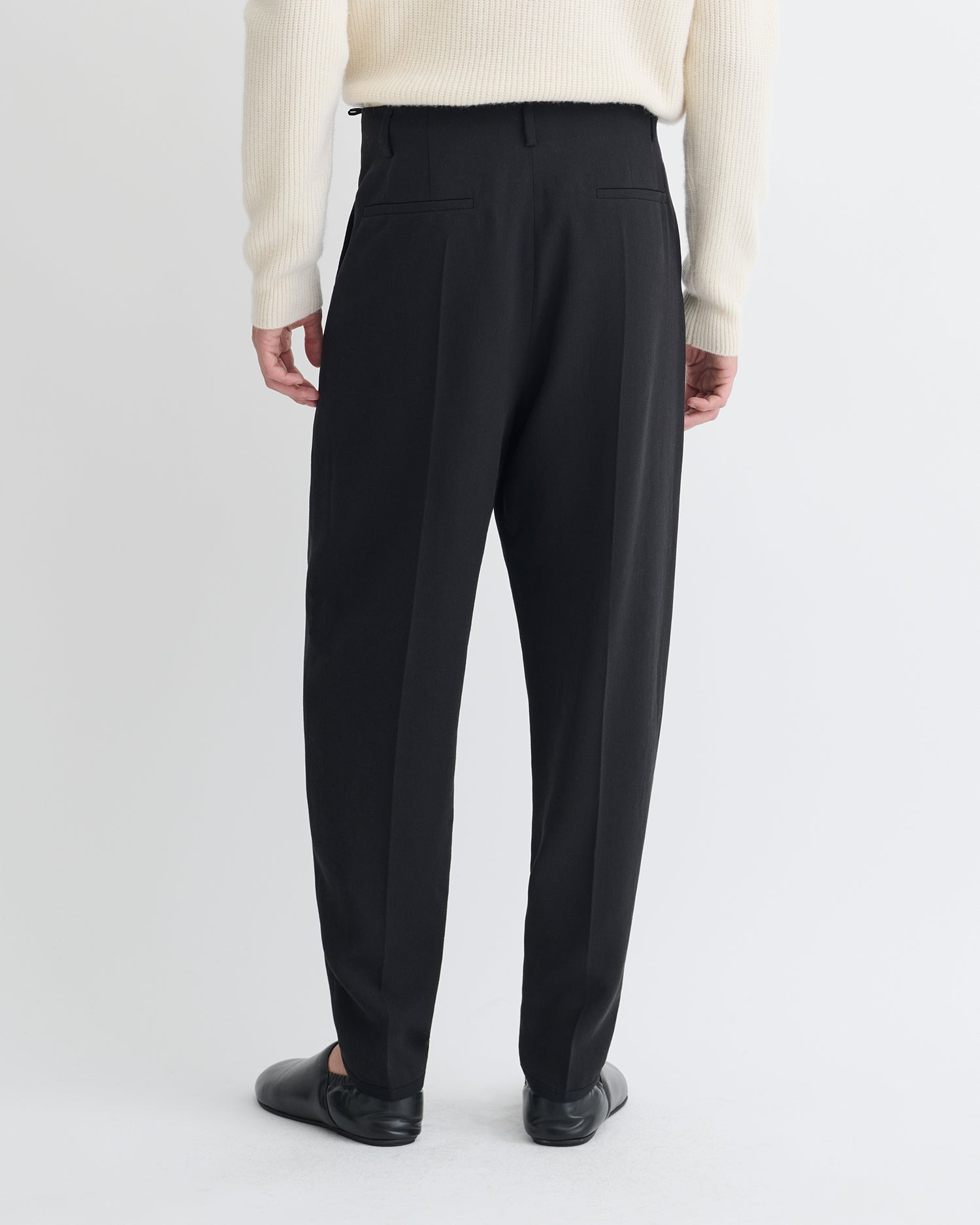 Crepe Twill Tapered Pants - 4