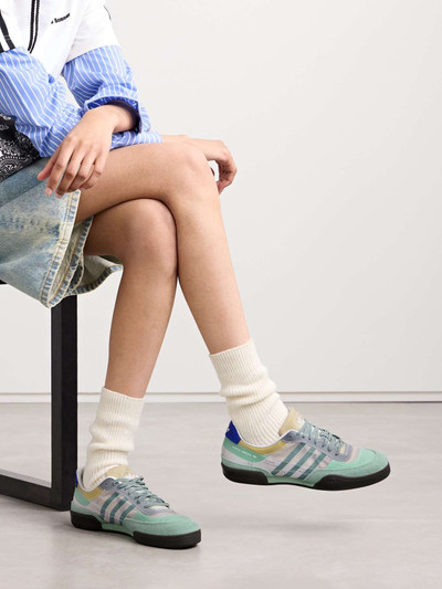 adidas Originals + Craig Green Squash Polta AKH printed mesh, suede and leather sneakers outlook