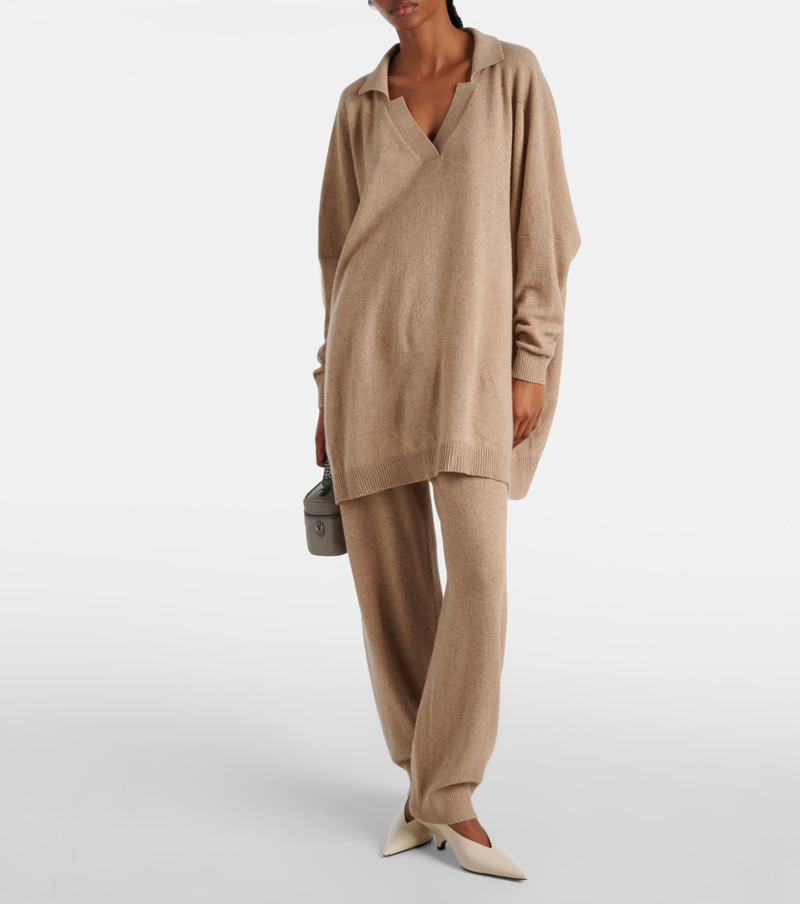 Stella McCartney High-rise cashmere and wool sweatpants outlook