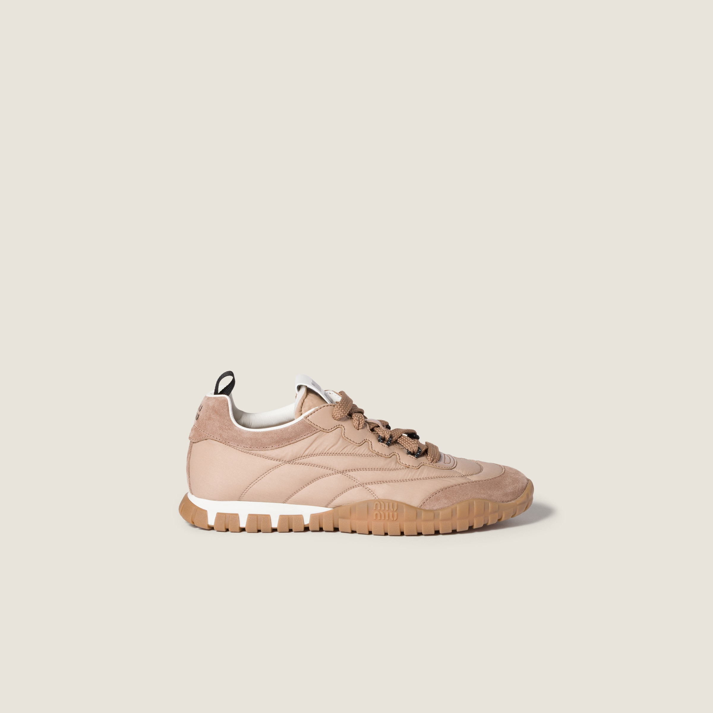 Tyre technical fabric and suede sneakers - 2