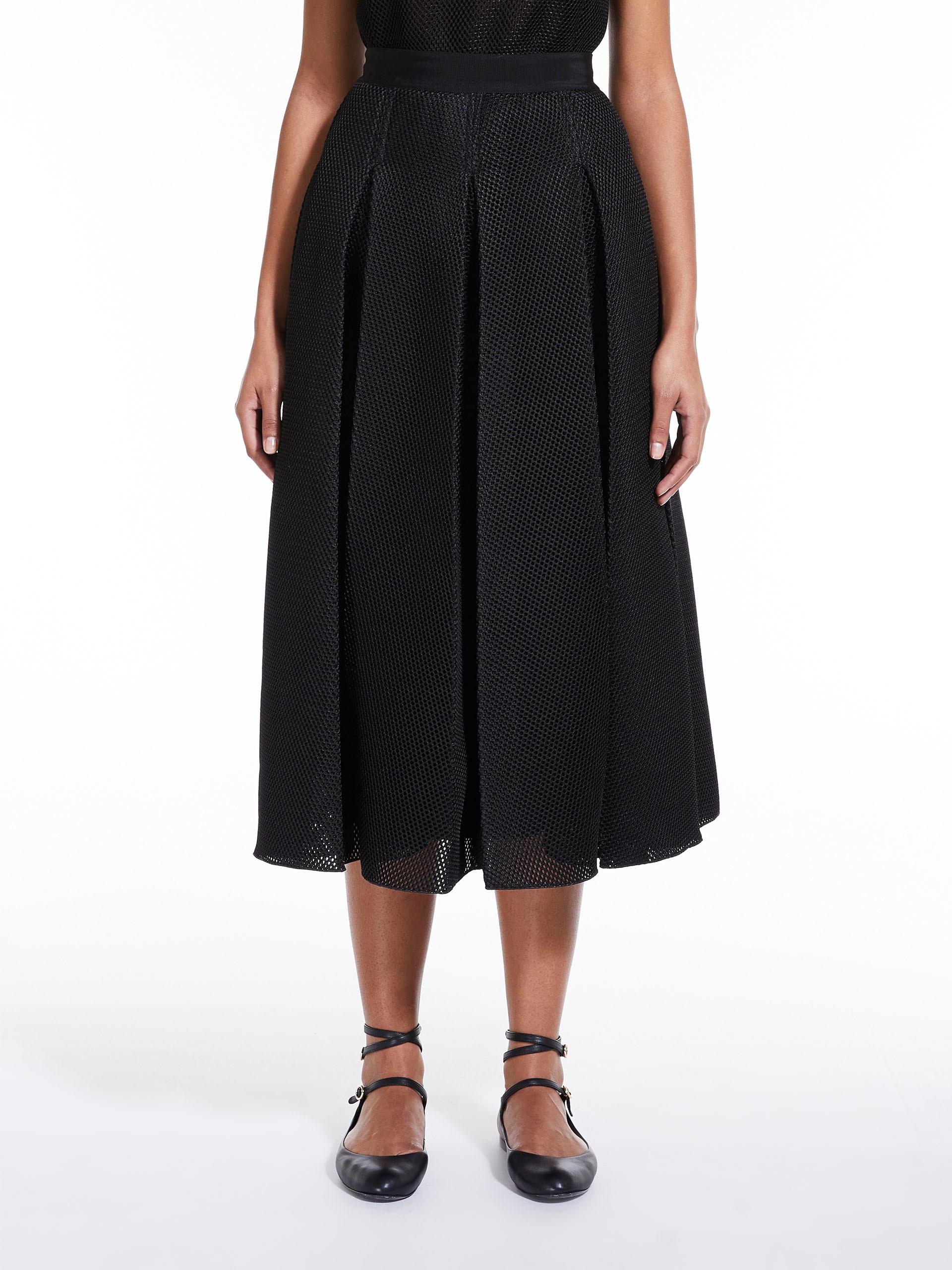 BILMA Midi skirt in mesh effect jersey - 3