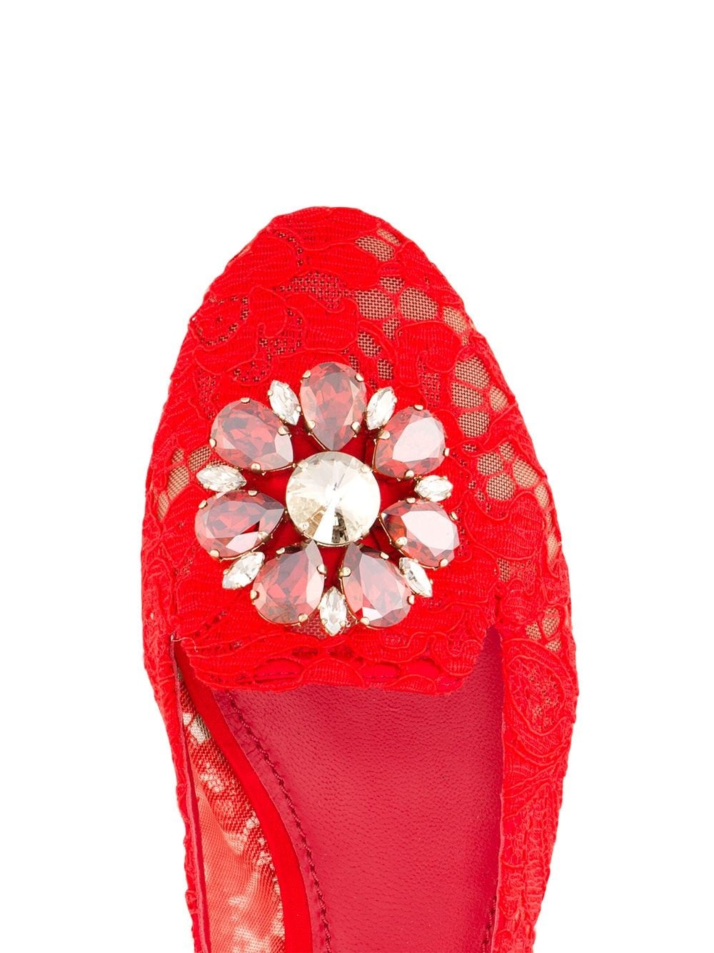 Vally Taormina lace ballerina shoes - 4