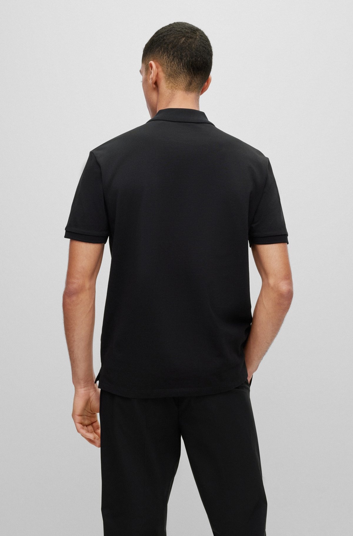 COTTON-PIQUÉ POLO SHIRT WITH LOGO PRINT - 5