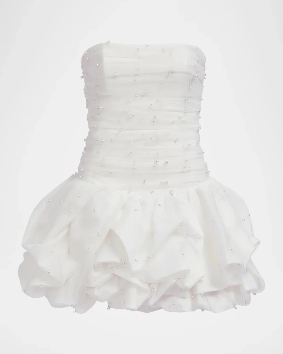 Juniper Strapless Tulle Overlay Bubble Mini Dress - 1