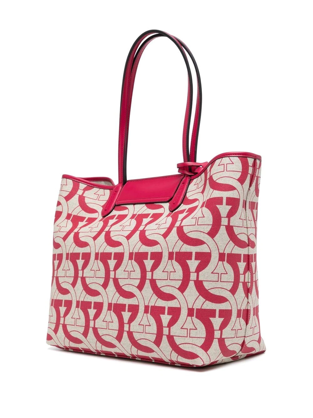 Gancini-print canvas tote bag - 2