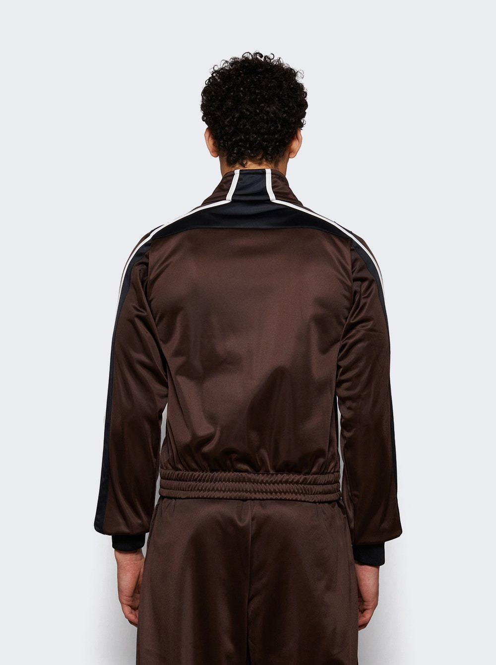 Shrunken Track Jacket Brown - 4