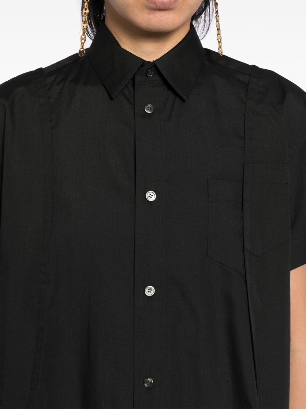 panelled shirt - 5