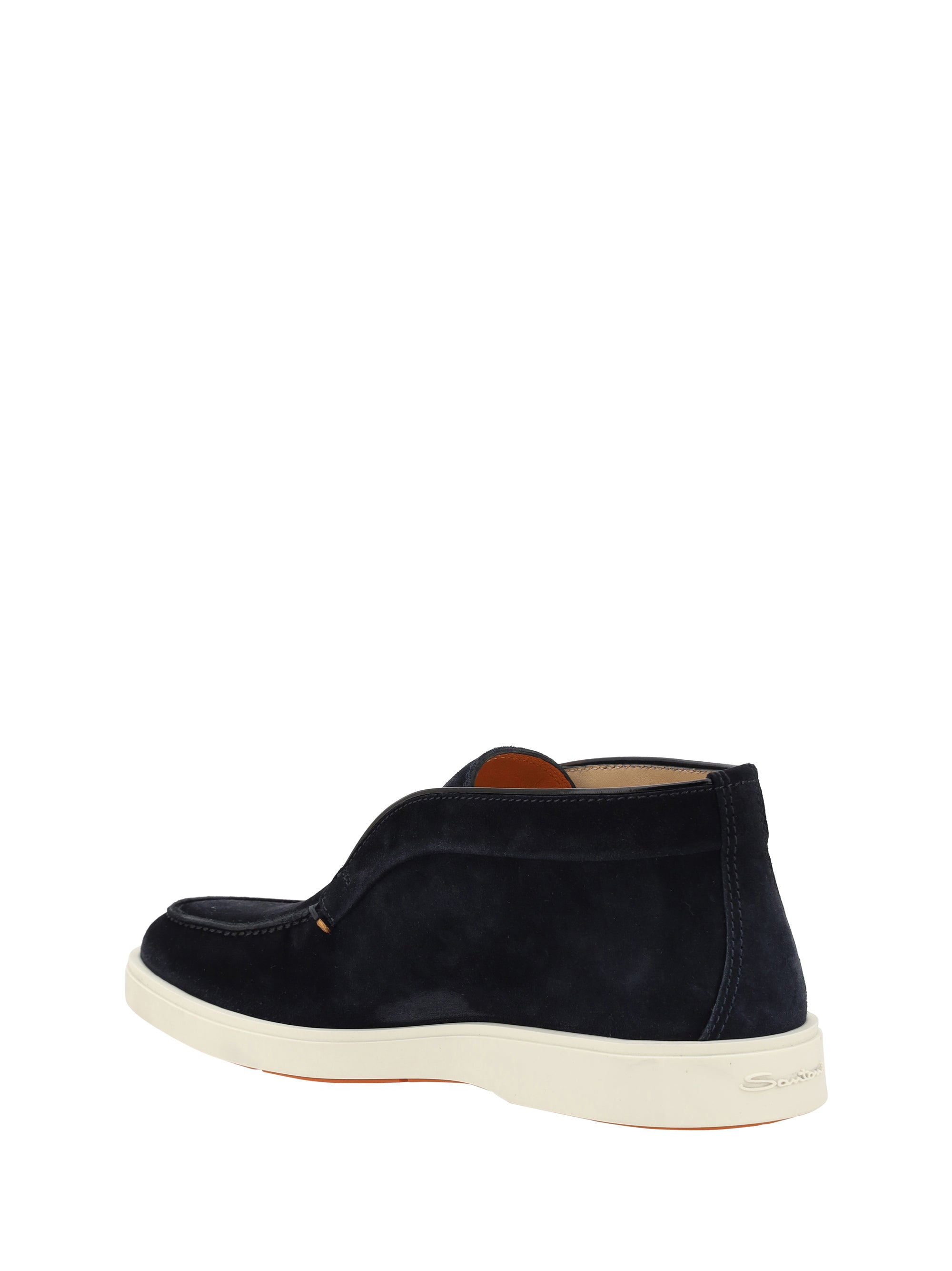 Santoni Men Suede Loafers - 3