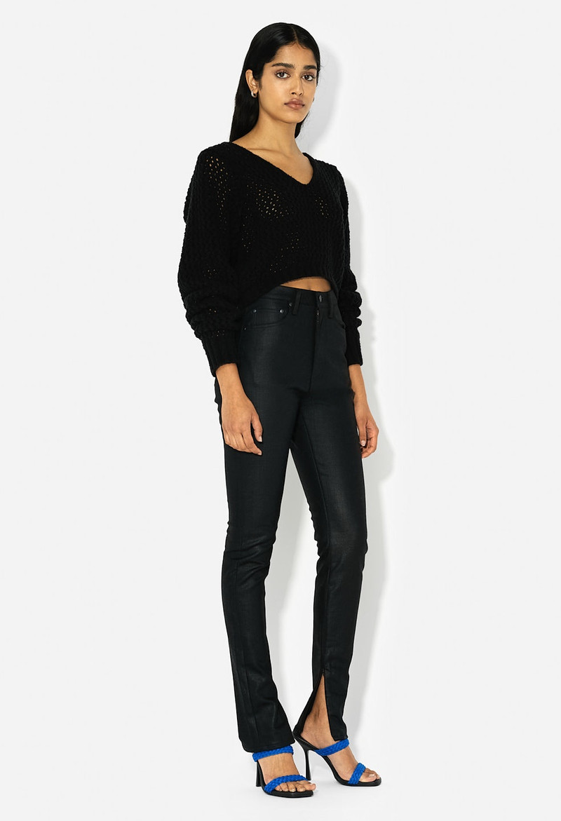 FOAM BOUCLE CROPPED SWEATER 4