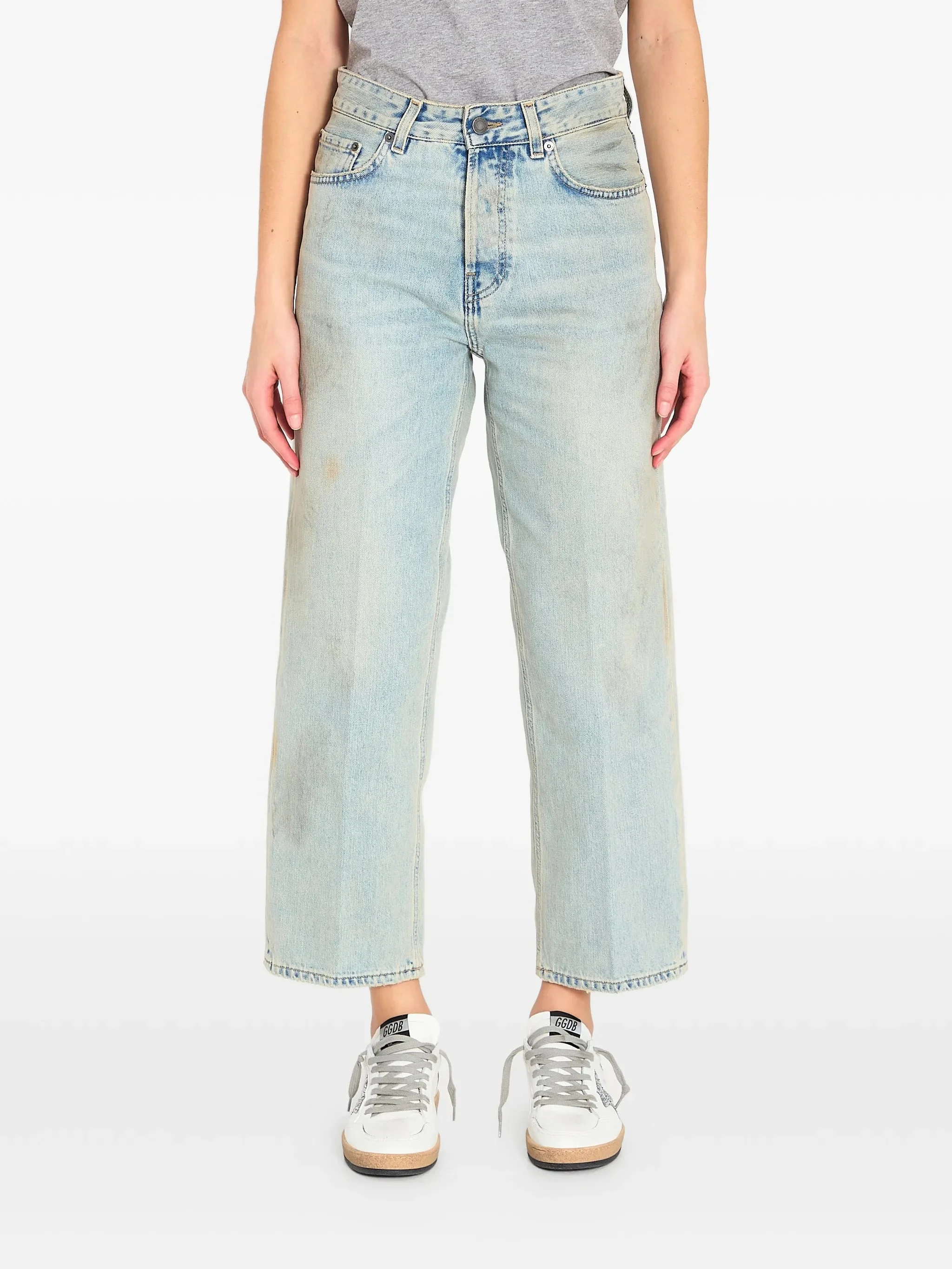 Haikure Betty Soft Stained Sky Stained Denim Jeans - 1
